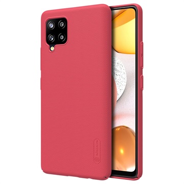 Nilkin Super Frosted Shield Samsung Galaxy A42 5G Cover - Rood