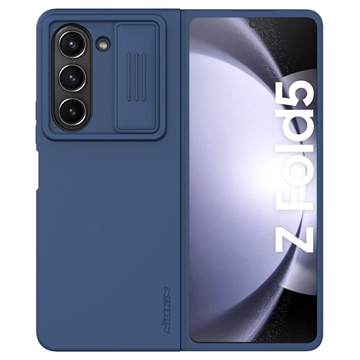 Samsung Galaxy Z Fold5 Nillkin CamShield Silky Hybride Hoesje - Blau