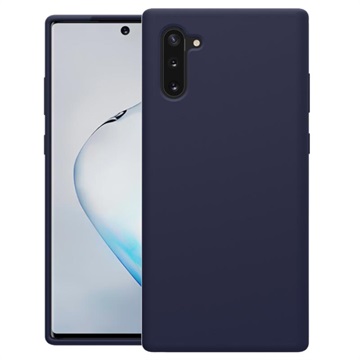 Nillkin Flex Pure Samsung Galaxy Note10 vloeibare siliconen hoes - donkerblauw