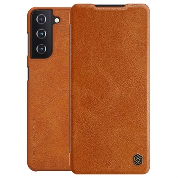 Nillkin Qin Series Samsung Galaxy S21+ 5G Flip Case - Bruin