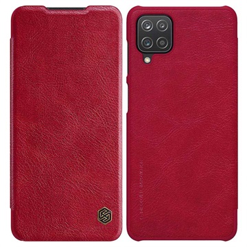 Nillkin Qin Series Samsung Galaxy A12 Flip Case - Rood