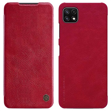 Nillkin Qin Series Samsung Galaxy A22 5G, Galaxy F42 5G Flip Case - Rood