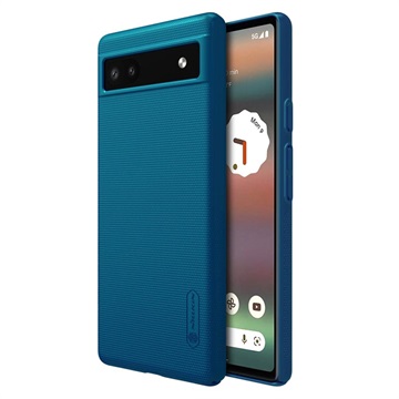 Nillkin Super Frosted Shield Google Pixel 6a-hoesje - Blauw