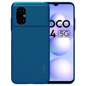 Nillkin Super Frosted Shield Xiaomi Poco M4 5G Case - Blauw