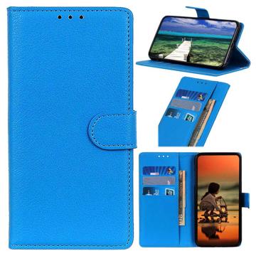 Nokia C21 Plus Wallet Case met Magnetische Sluiting - Blauw