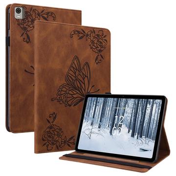 Nokia T21 Butterfly Series Folio hoesje - Bruin