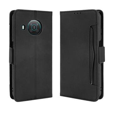 Nokia X10/X20 Cardholder Series Portemonnee Hoesje - Zwart