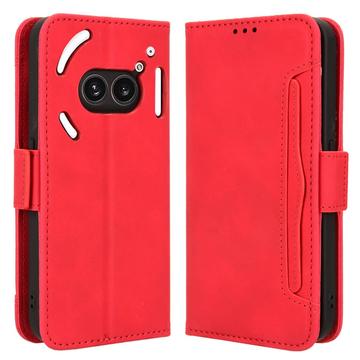 Nothing Phone (2a) Cardholder Series Portemonnee Hoesje - Rood