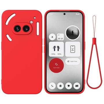 Nothing Phone (2a) Liquid Siliconen Hoesje - Rood