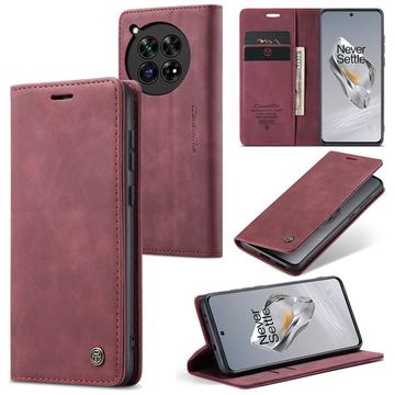 OnePlus 12 Caseme 013 Series Portemonnee Hoesje - Wijnrood