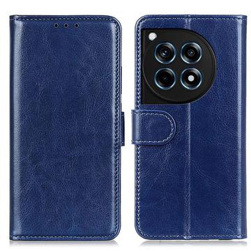 OnePlus 12R/Ace 3 Wallet Case met Magnetische Sluiting - Blauw