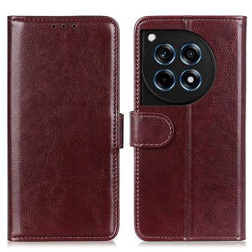 OnePlus 12R/Ace 3 Wallet Case met Magnetische Sluiting - Bruin