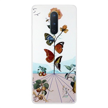 Stijlvol OnePlus 8 Ultradun TPU-hoesje - Vlinder