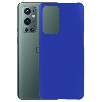 OnePlus 9 Pro Rubberen Plastic Hoes - Blauw