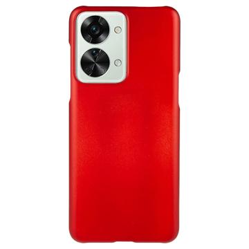 OnePlus Nord 2T Rubberen Plastic Hoesje - Rood