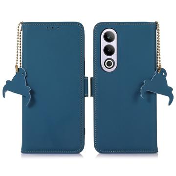 OnePlus Nord CE4 Leren Portemonnee Hoesje met RFID - Blauw