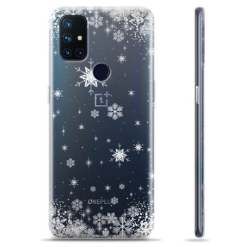 OnePlus Nord N10 5G TPU Hoesje - Sneeuwvlokken