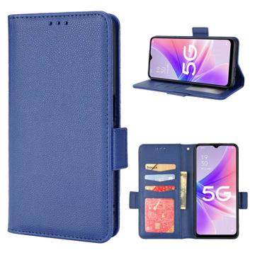 OnePlus Nord N300 Portemonnee Hoesje met Magneetsluiting - Donkerblauw