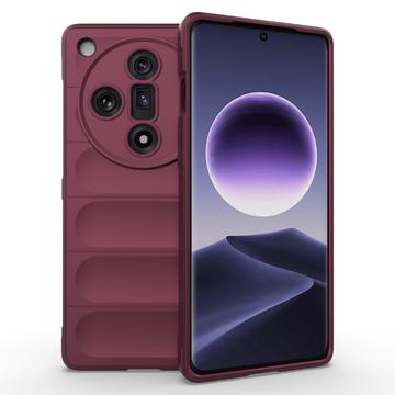 Oppo Find X7 Rugged Series TPU Case - Wijnrood