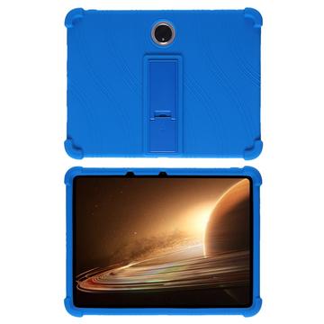 Oppo Pad 2 Siliconen hoesje met kickstand - Blauw