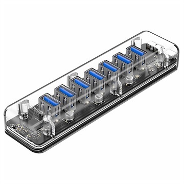 Orico F7U High-Speed Transparante USB 3.0 Hub - 7 poorten