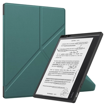 Kobo Elipsa 2E Origami standaard foliohoes - Groen