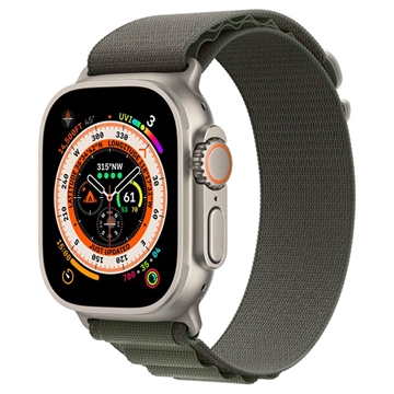 Apple Watch Ultra/8/SE (2022)/7/SE/6/5/4 Alpine-bandje MQE43ZM/A - 49mm, 45mm, 44mm - L - Groen