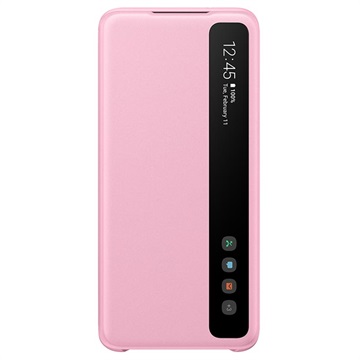 Samsung Clear View Hoesje - Samsung Galaxy S20 - Roze