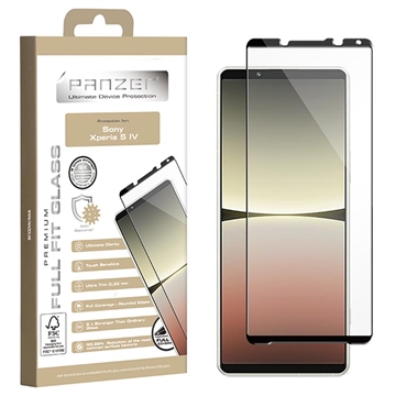 Panzer Premium Full-Fit Sony Xperia 5 IV Glazen Screenprotector - Zwart