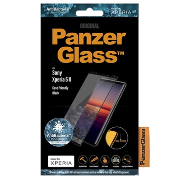 PanzerGlass CF AntiBacterial Sony Xperia 5 II Screenprotector - Zwart