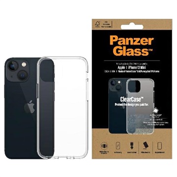 PanzerGlass ClearCase iPhone 13 Mini AntibacteriÃ«le Cover - Doorzichtig
