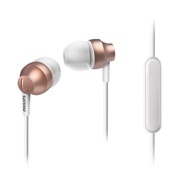 Philips Upbeat Chromz in-ear hoofdtelefoon met microfoon - Roségoud / Wit