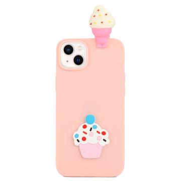 3D Cartoon iPhone 14 Plus TPU Hoesje - Roomijs