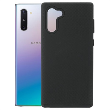 Prio Double Shell Samsung Galaxy Note10 Hybrid Case - Zwart