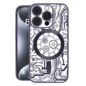 iPhone 16 Prio Elegant Mag Hoesje met Camera Lens Beschermer - Zwart