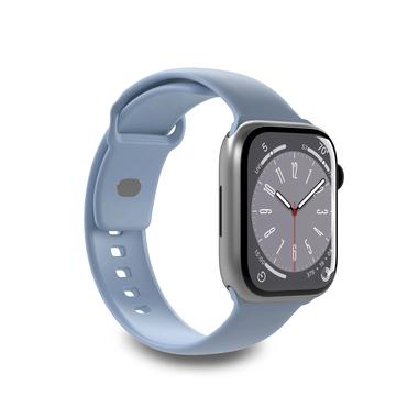 Apple Watch Series 9/8/SE (2022)/7/SE/6/5/4/3/2/1 Puro Icon Siliconen Band - 41mm/40mm/38mm - Lichtblauw