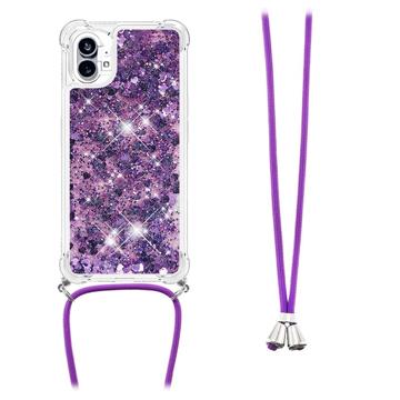 Quicksand Series Nothing Phone (1) TPU Hoesje - Paars