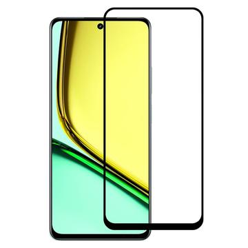 Realme C67 Full Cover Glazen Screenprotector - Zwarte Rand