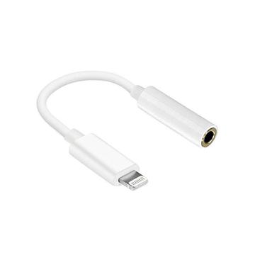 Reekin Lightning-naar-3.5mm audio-adapter - 10cm - Wit