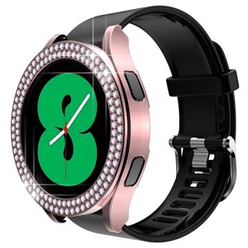 Strass Decoratief Samsung Galaxy Watch5 Hoesje - 44mm - Roze