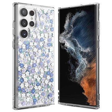 Ringke Fusion Design Samsung Galaxy S22 Ultra 5G Hybrid Case - Wild Flowers