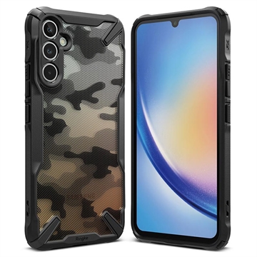 Ringke Fusion X Design Samsung Galaxy A34 5G Hybride Hoesje - Camouflage