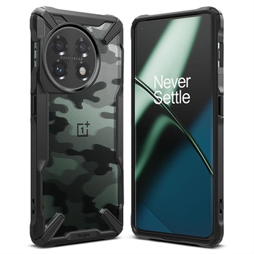 Ringke Fusion X Design OnePlus 11 Hybrid Case - Camouflage / Zwart