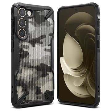 Ringke Fusion X Design Samsung Galaxy S23 5G Hybrid Case - Camouflage / Zwart