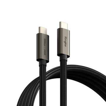 Ringke USB 3.2 Type-C Kabel PD240W - 2m - Zwart