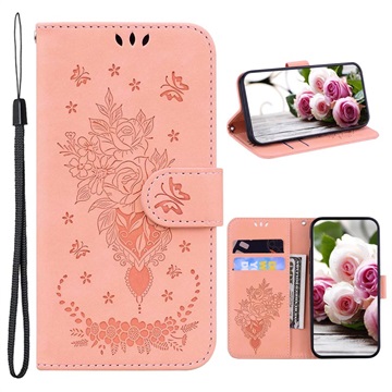 Roses Series Motorola Moto G52 Wallet Case - Roze