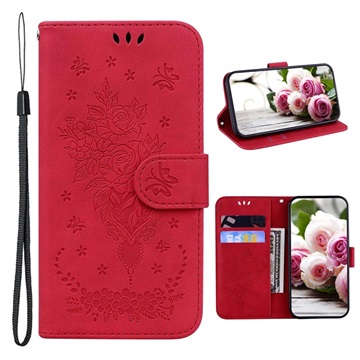 Roses Series Motorola Moto G52 Wallet Case - Rood