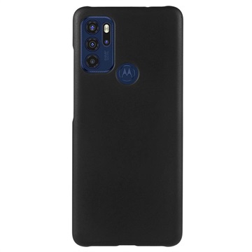 Motorola Moto G60S Rubberen Plastic Case - Zwart