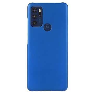 Motorola Moto G60S Rubberen Plastic Case - Blauw