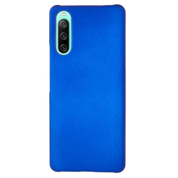 Sony Xperia 10 IV Rubberen Plastic Case - Blauw